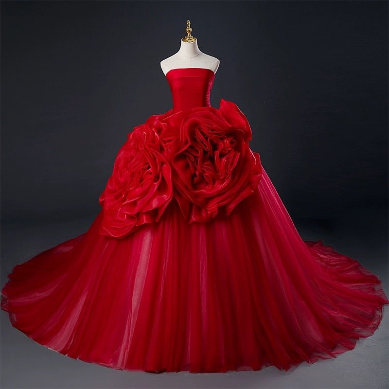 Red Gothic Wedding Dress Plus Size with Corset | Buy Now! WonderlandByLilian Red Gothic Wedding Dress Plus Size with Corset | Buy Now! WonderlandByLilian