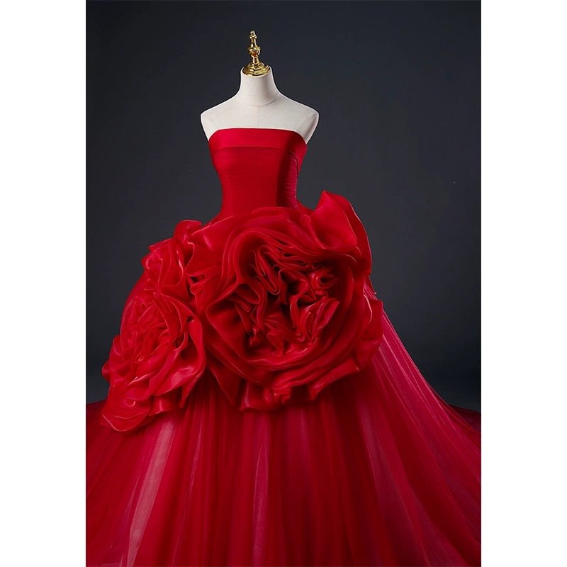 Red Gothic Wedding Dress Plus Size with Corset Red Gothic Wedding Dress Plus Size with Corset