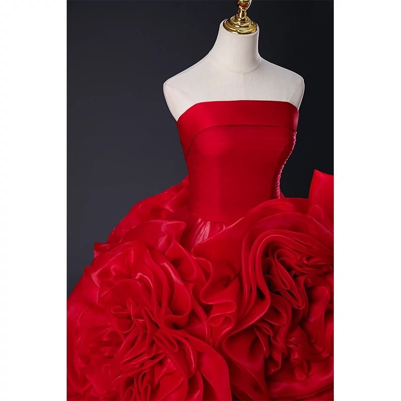 Red Gothic Wedding Dress Plus Size with Corset | Buy Now! Size 2 / Red Red Gothic Wedding Dress Plus Size with Corset | Buy Now! Size 2 / Red