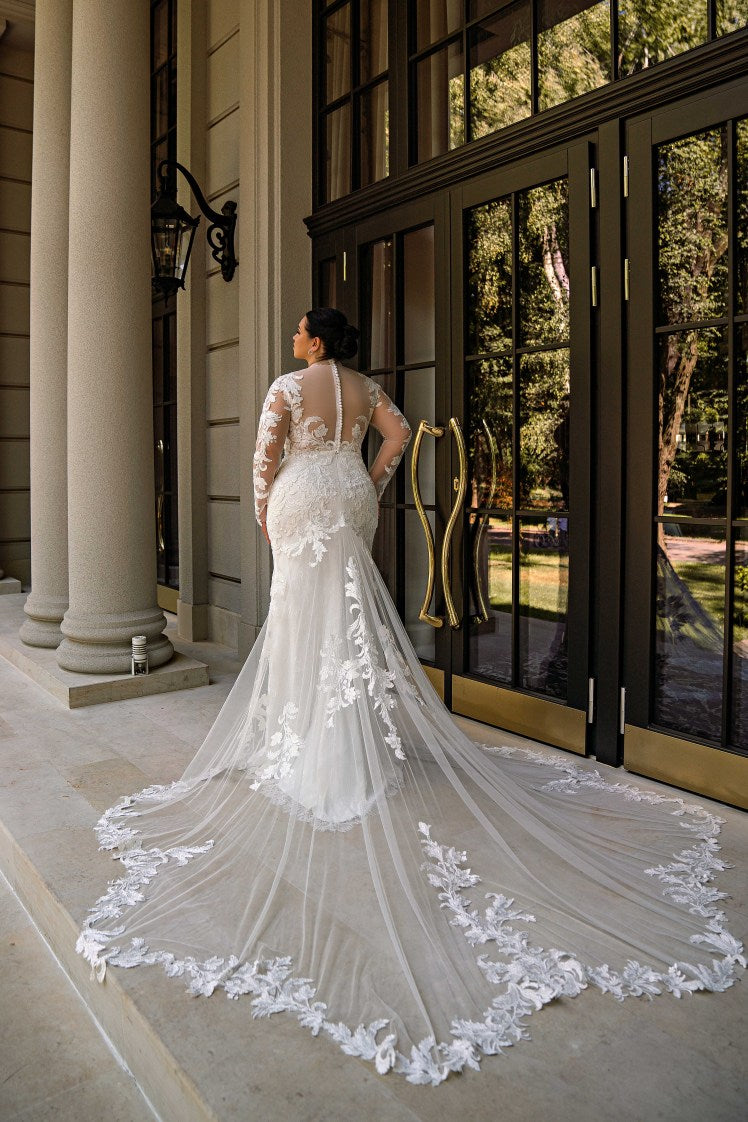 satin and tulle mermaid wedding dress epiphany