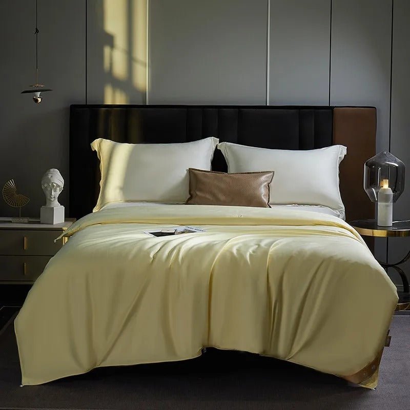 Seda Lemon Mulberry Silk Filling Comforter - WonderlandByLilian