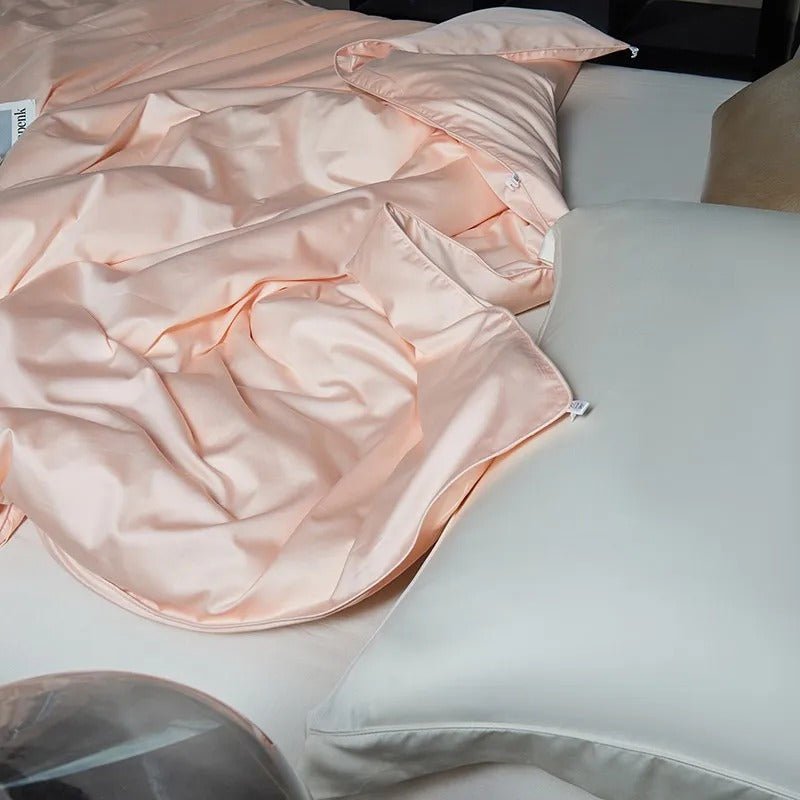 Seda Peach Mulberry Silk Filling Comforter - WonderlandByLilian