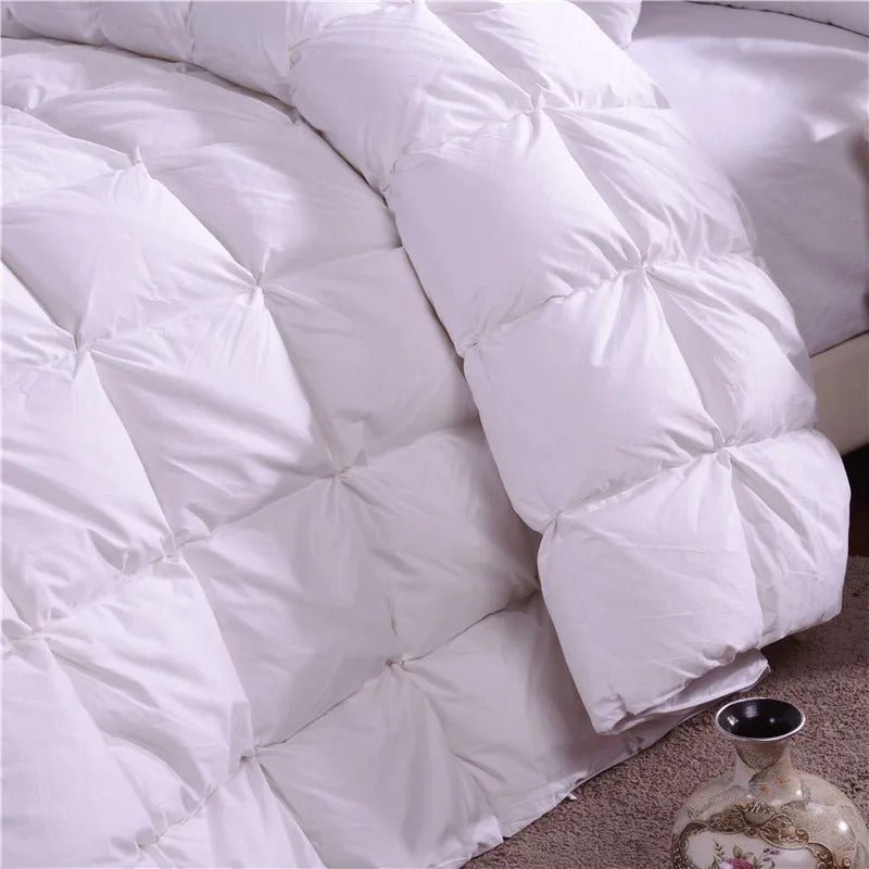 Shadiya Square Quilted Goose Down Cotton Filling Comforter - WonderlandByLilian