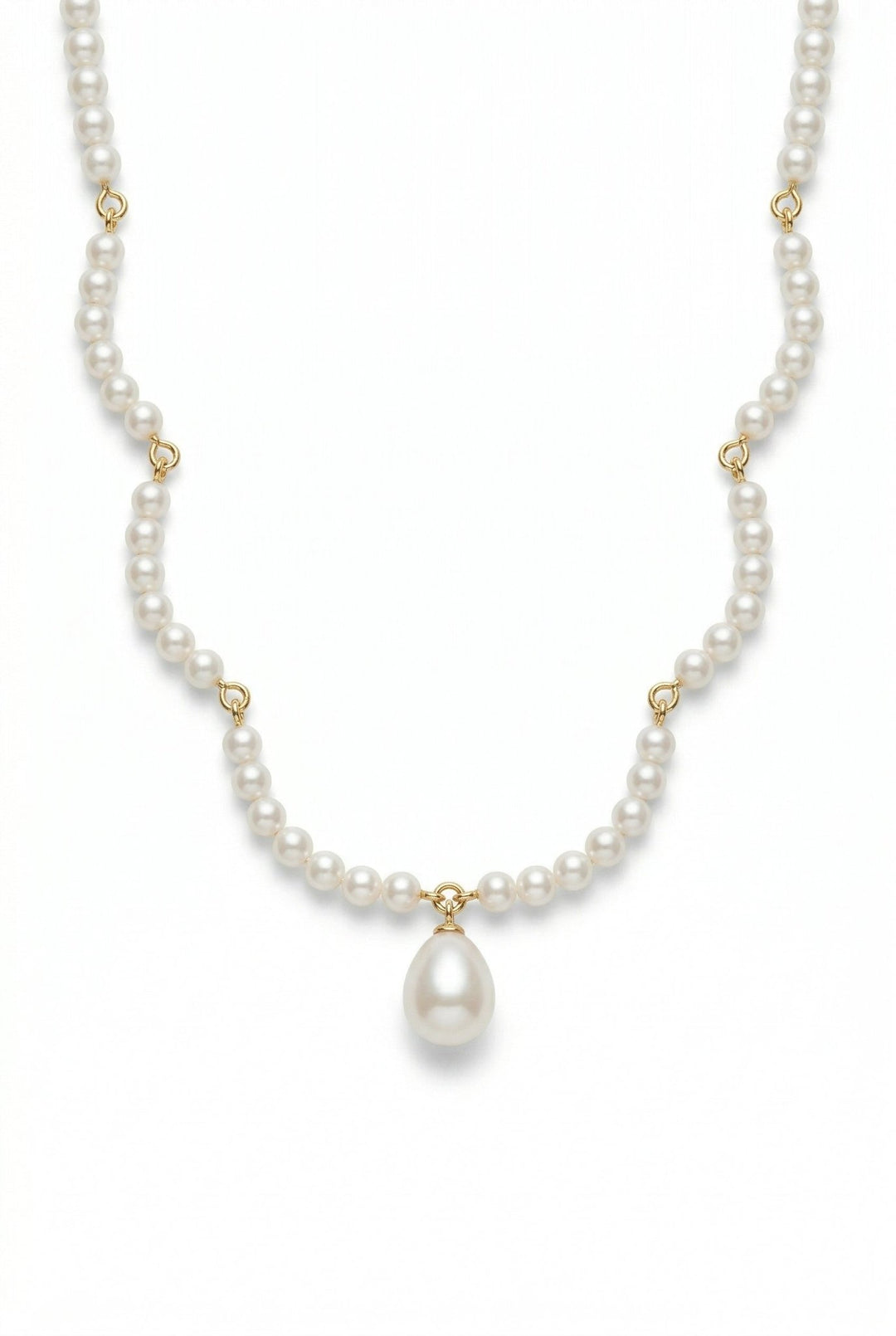 Soft Bloom – Regency Pearl Drop Necklace | Bridgerton Minimal Elegance - WonderlandByLilian