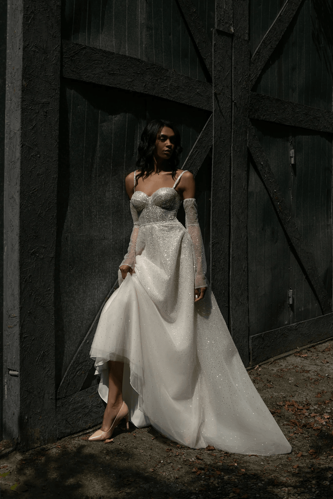 sweetheart corset ball gown wedding dress Sparkly with – Spaghetti Str – WonderlandByLilian Color:Celestial Blue __with:notch-collar-rolled-cuff-blazer-jones-navy elegant fairytale ball gown wedding dress Aidan Mattox Beaded Lace Timeless and softly structured