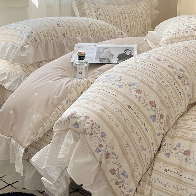 Spring Cotton Princess Style Bedding Set - WonderlandByLilian