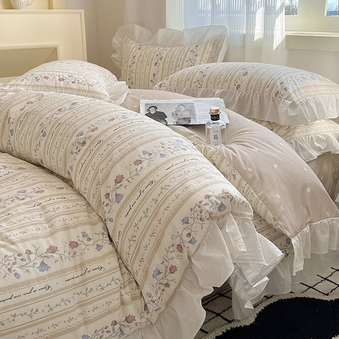 Spring Cotton Princess Style Bedding Set - WonderlandByLilian