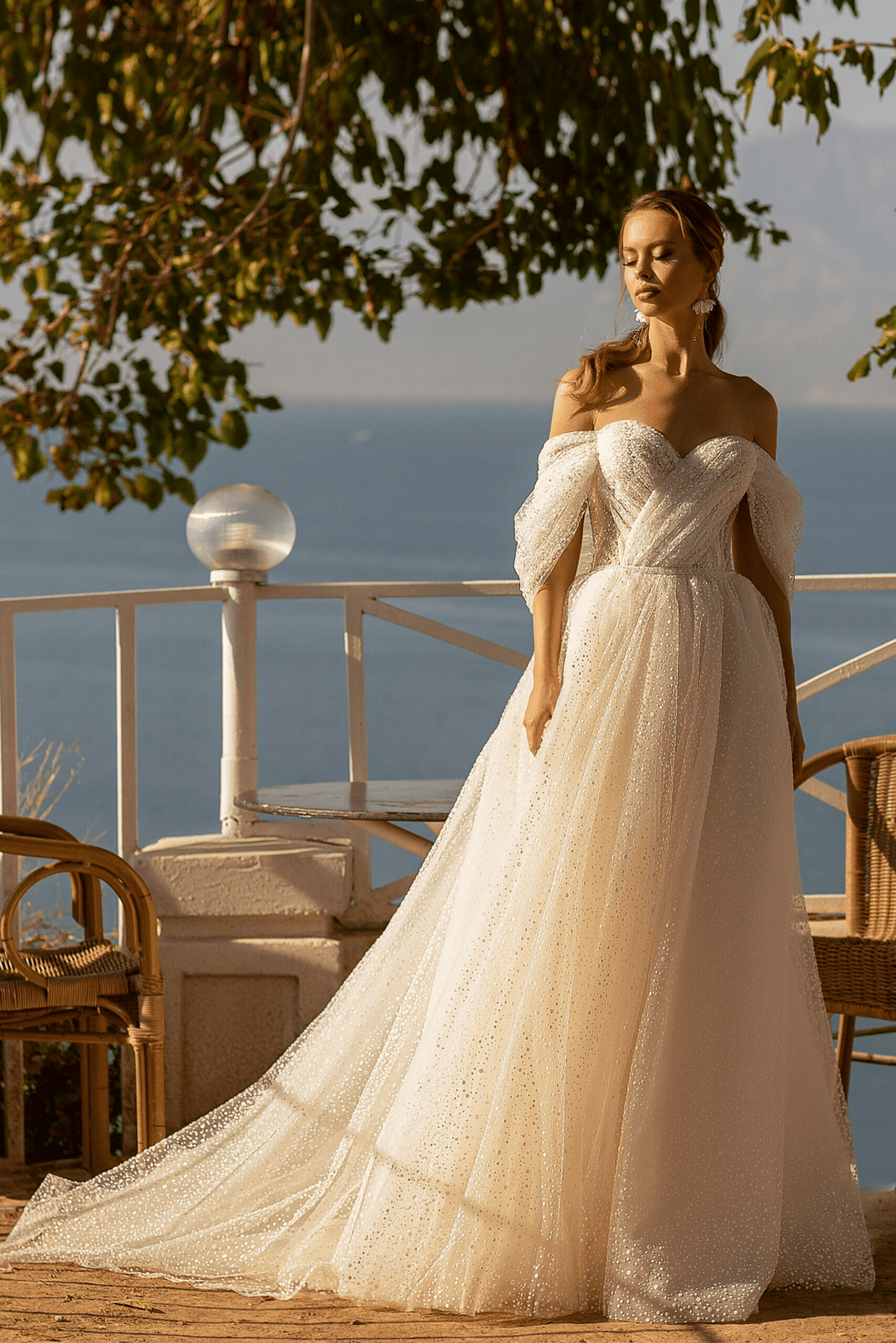 Strapless Sweetheart Neckline Wedding Dress - Off Shoulder Wedding Dress - Lace Bodice Wedding Gown Plus Size - WonderlandByLilian