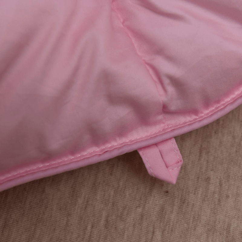 Tanya Pink Pinch Quilted Goose Down Comforter - WonderlandByLilian