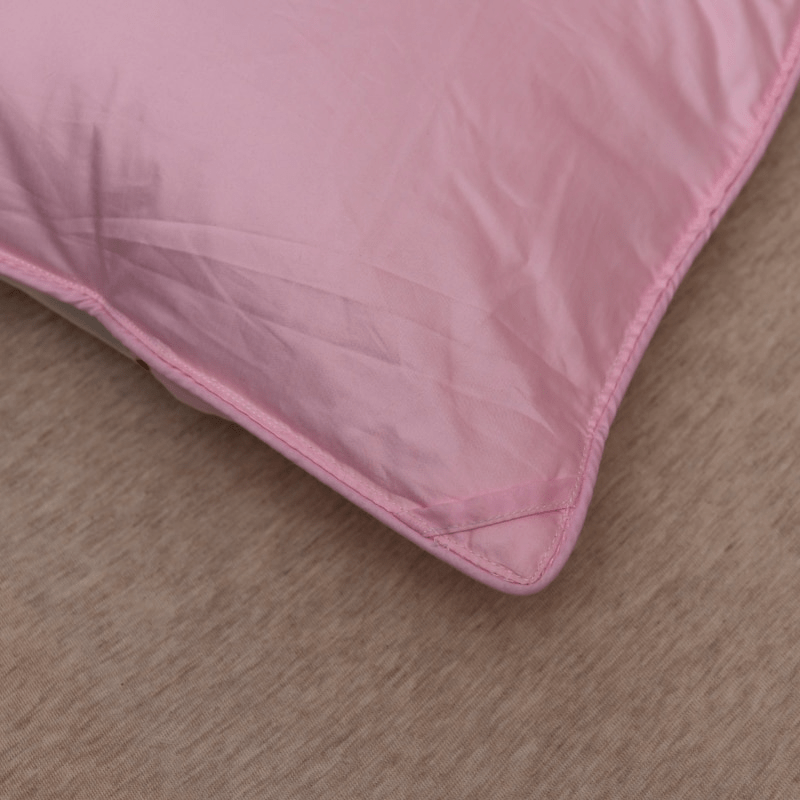 Tanya Pink Pinch Quilted Goose Down Comforter - WonderlandByLilian