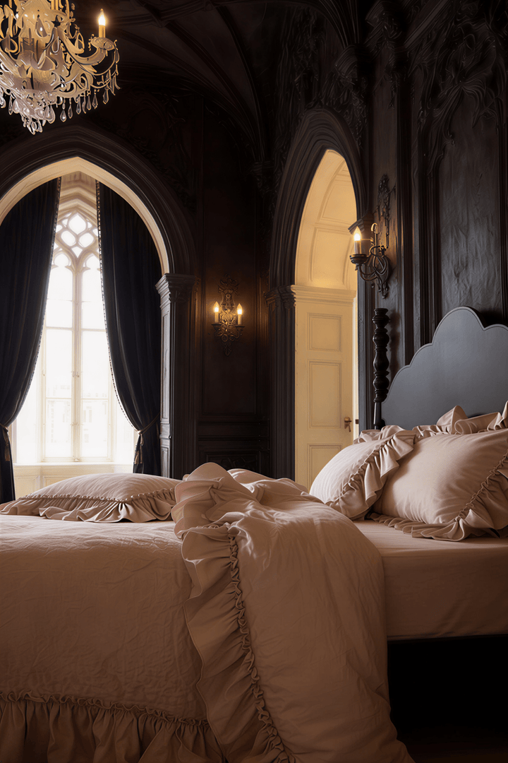 The 'Chateau Bow' Cream Brushed Cotton Bedding Set - WonderlandByLilian