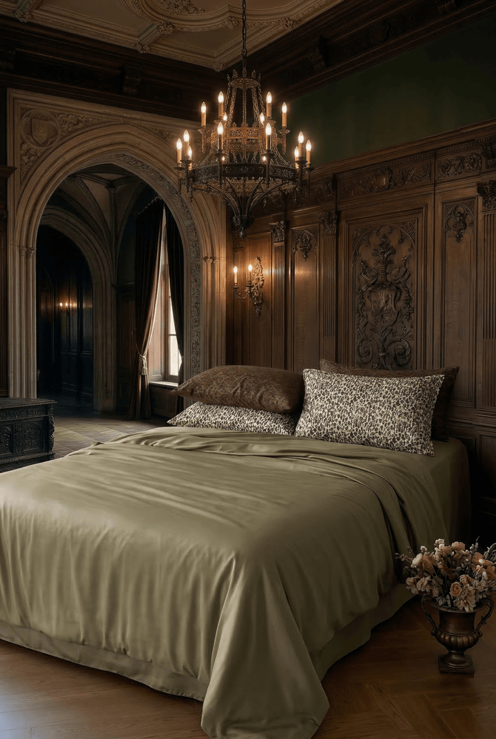 The 'Château Émeraude' Elegant Lyocell Bedding Set - WonderlandByLilian