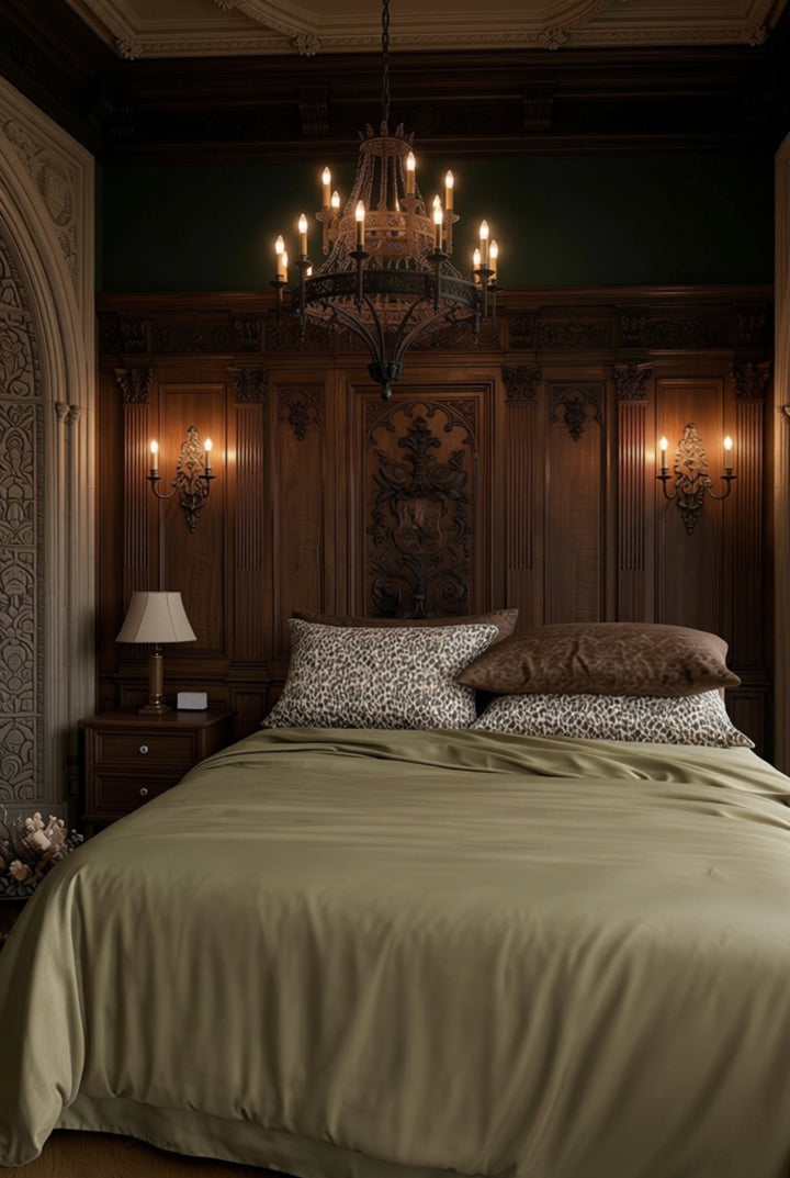 The 'Château Émeraude' Elegant Lyocell Bedding Set - WonderlandByLilian