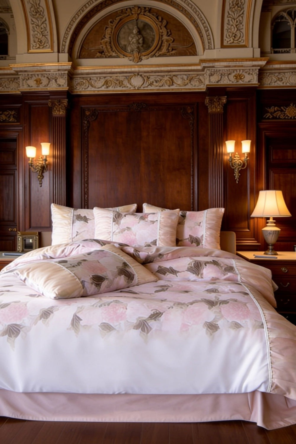 The 'Château Lumière' Floral Ruffled Bedding Set - WonderlandByLilian