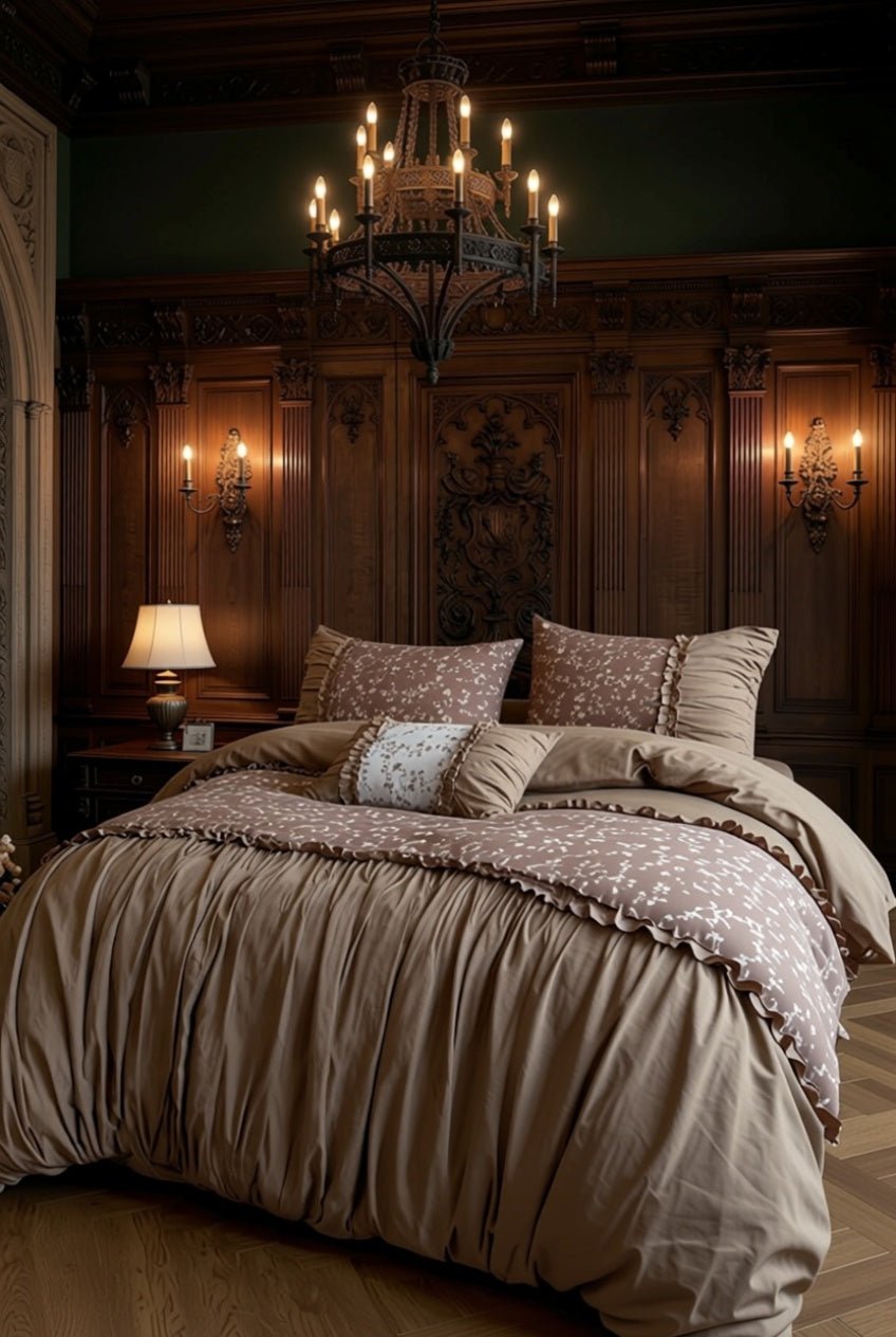 The 'Château Lune Soyeuse' Jacquard Cotton Bedding Set - WonderlandByLilian