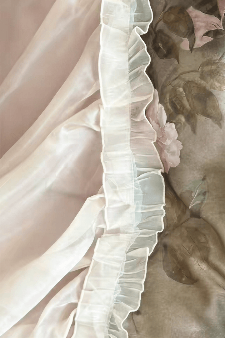 The 'Château Roseraie' Floral Ruffled Bedding Set - WonderlandByLilian