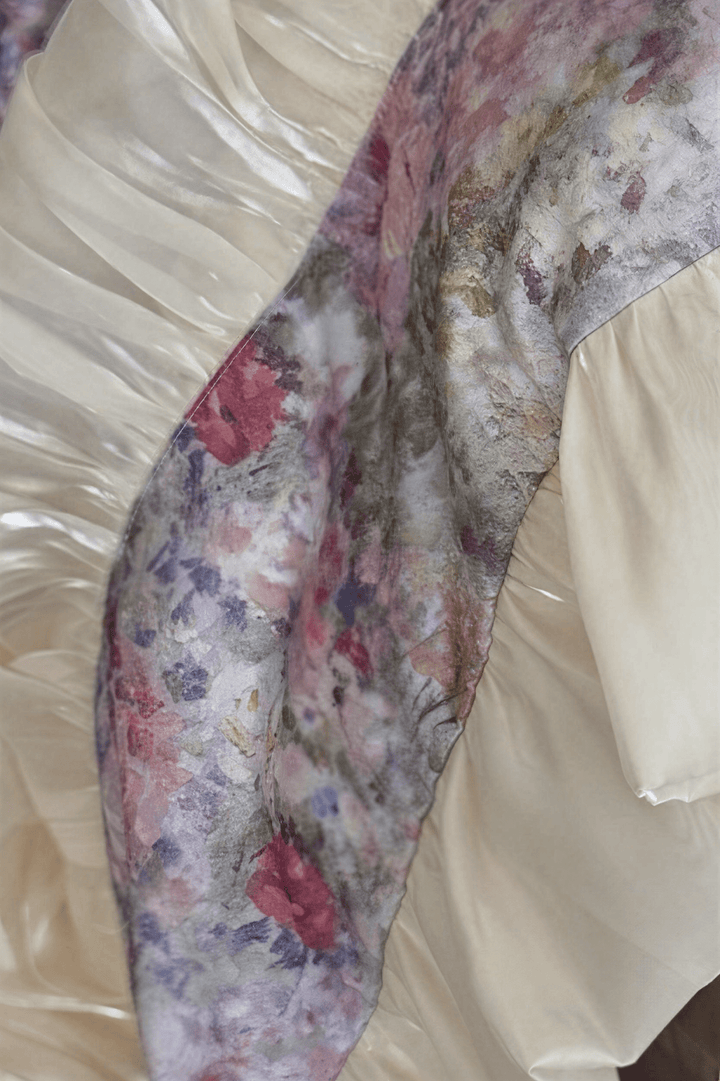 The 'Jardin de Rêve' Floral Ruffled Tencel Cotton Bedding Set - WonderlandByLilian