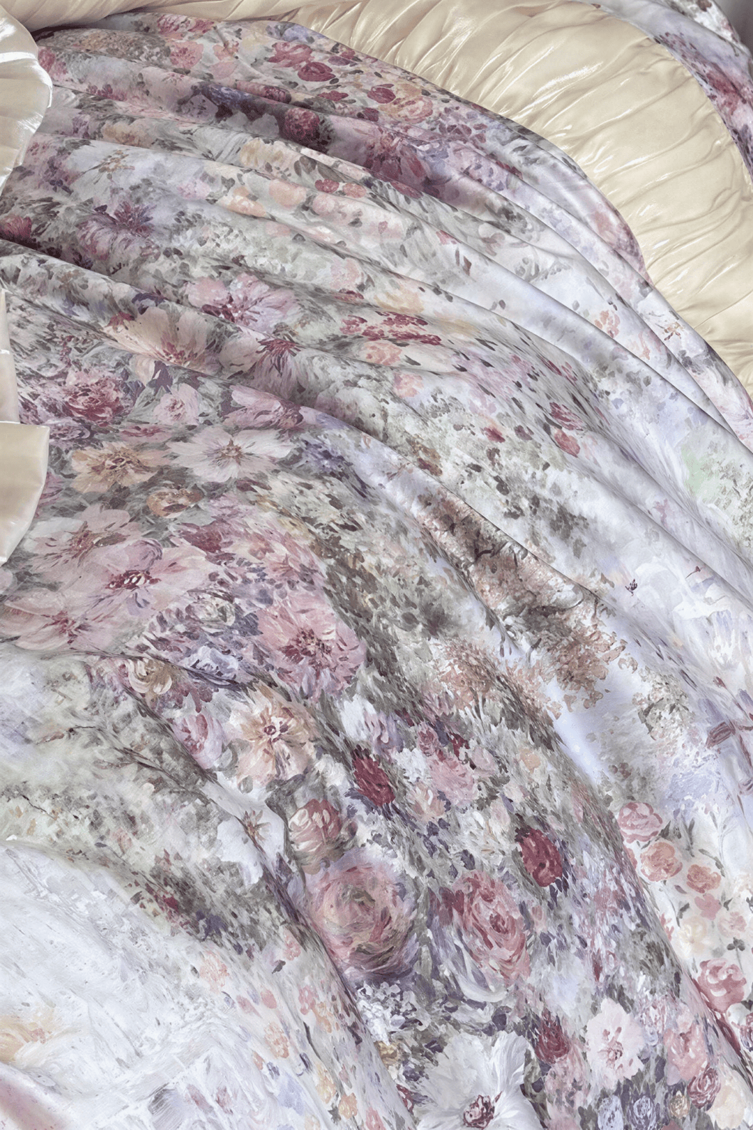 The 'Jardin de Rêve' Floral Ruffled Tencel Cotton Bedding Set - WonderlandByLilian