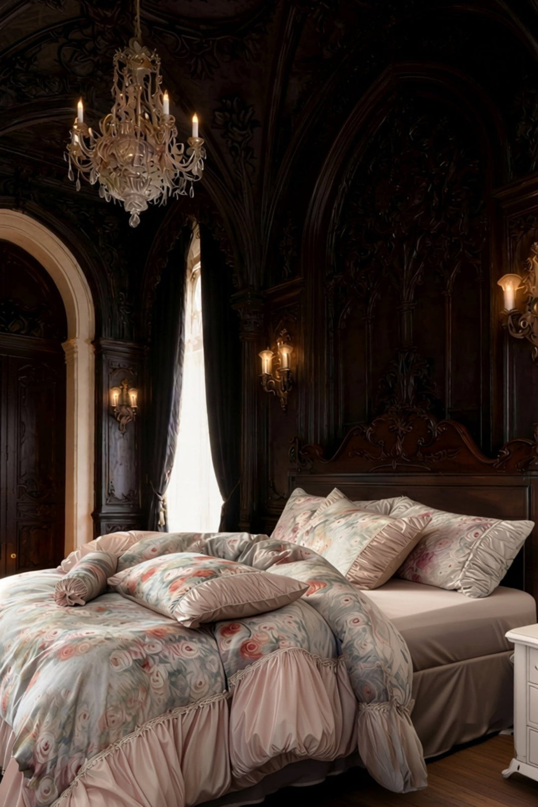 The 'Jardin de Roselle' Floral Cotton Bedding Set - WonderlandByLilian