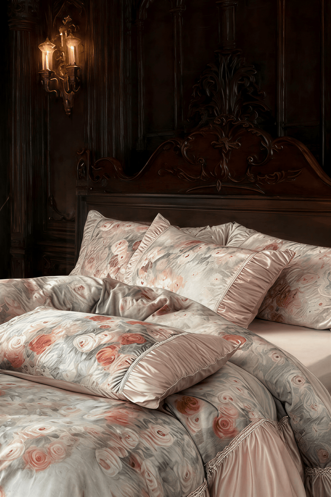 The 'Jardin de Roselle' Floral Cotton Bedding Set - WonderlandByLilian