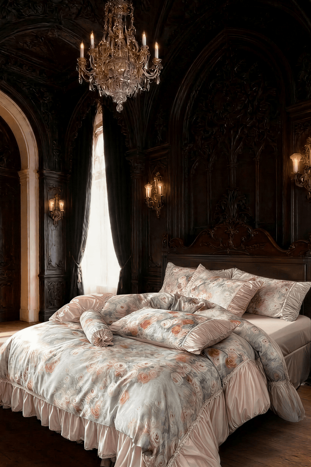 The 'Jardin de Roselle' Floral Cotton Bedding Set - WonderlandByLilian