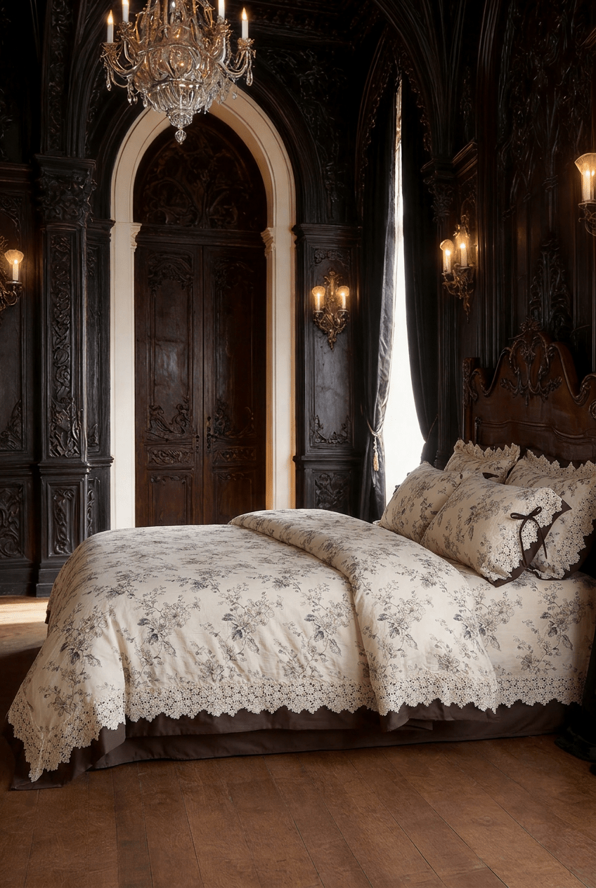 The 'Maison Brume' Floral Linen Cotton Bedding Set - WonderlandByLilian