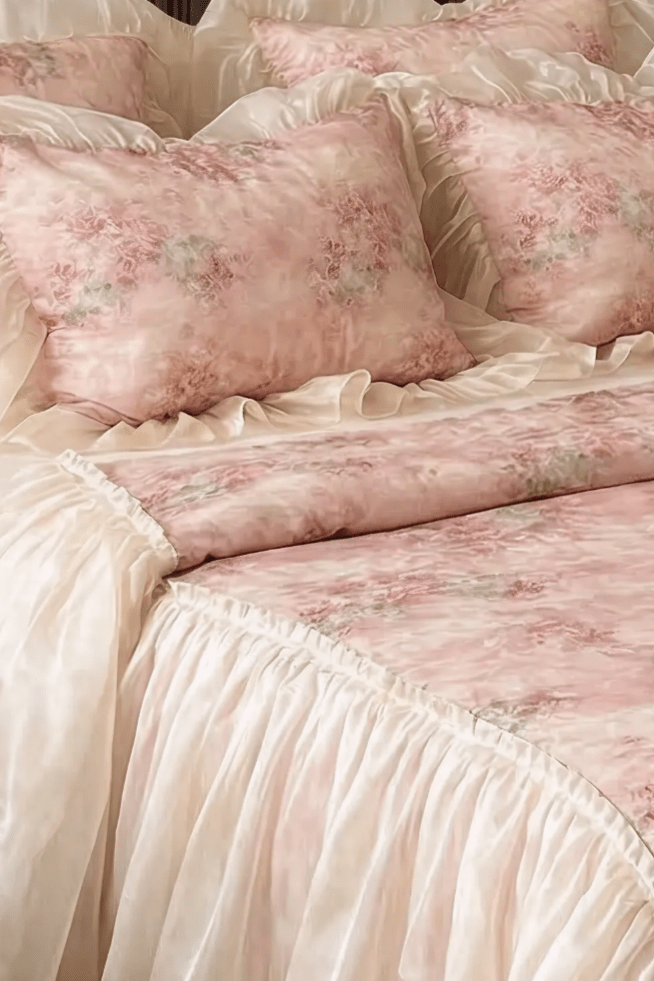 The 'Rosé Étoile' Tencel Cotton Summer Bedding Set - WonderlandByLilian