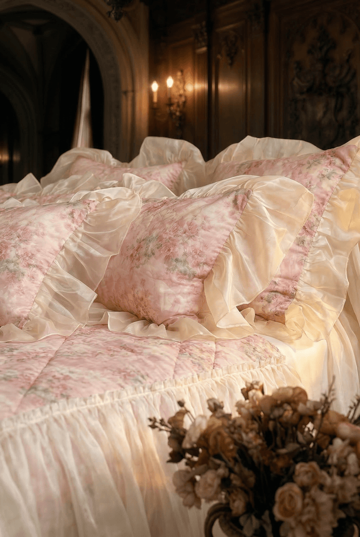 The 'Rosé Étoile' Tencel Cotton Summer Bedding Set - WonderlandByLilian