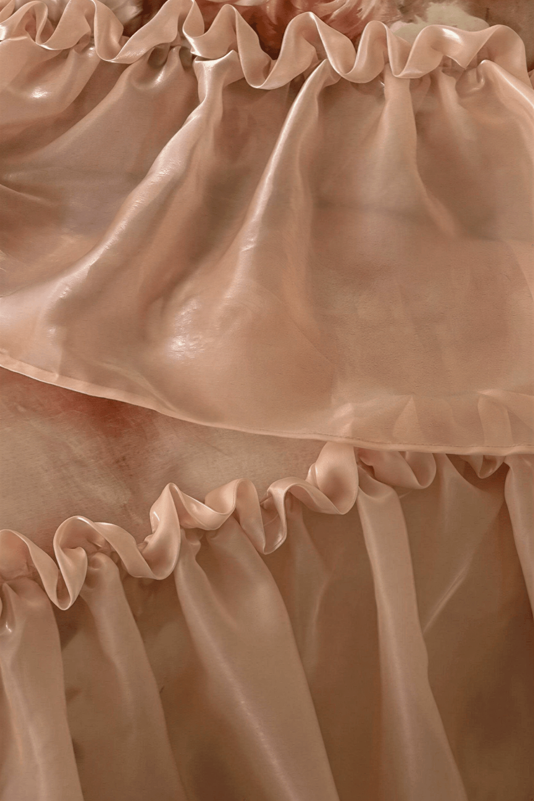 The 'Roseraie Lumière' Ruffled Floral Tencel Cotton Bedding Set - WonderlandByLilian