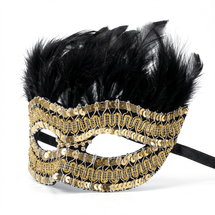 Trilogie Nocturne – Feathered Metal Masquerade Mask Collection - WonderlandByLilian