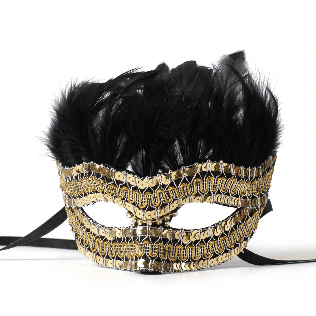 Trilogie Nocturne – Feathered Metal Masquerade Mask Collection - WonderlandByLilian