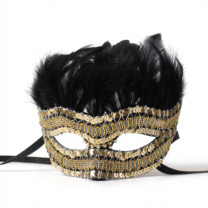 Trilogie Nocturne – Feathered Metal Masquerade Mask Collection - WonderlandByLilian
