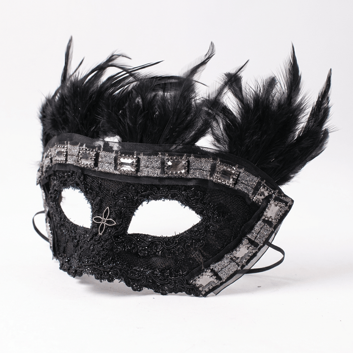 Trilogie Nocturne – Feathered Metal Masquerade Mask Collection - WonderlandByLilian