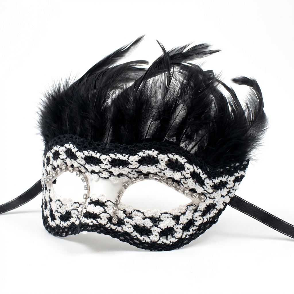 Trilogie Nocturne – Feathered Metal Masquerade Mask Collection - WonderlandByLilian