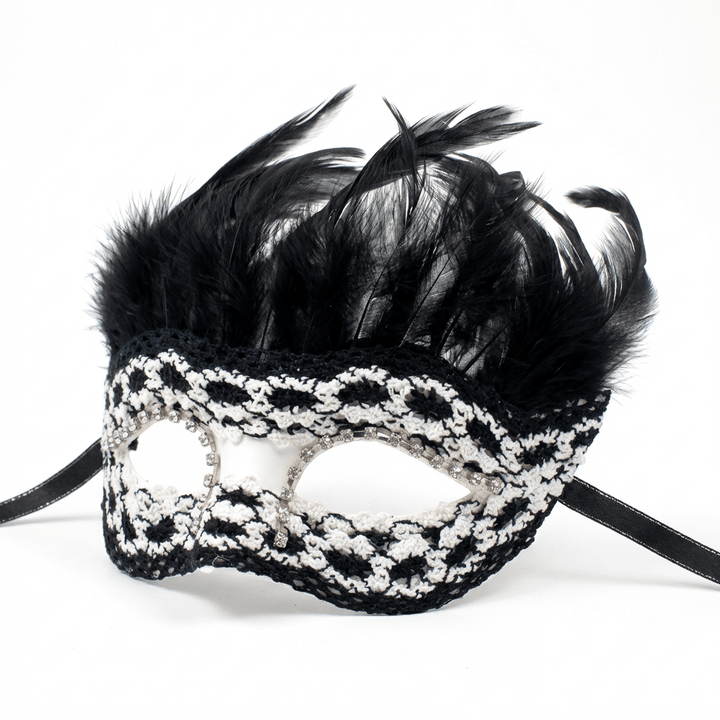 Trilogie Nocturne – Feathered Metal Masquerade Mask Collection - WonderlandByLilian
