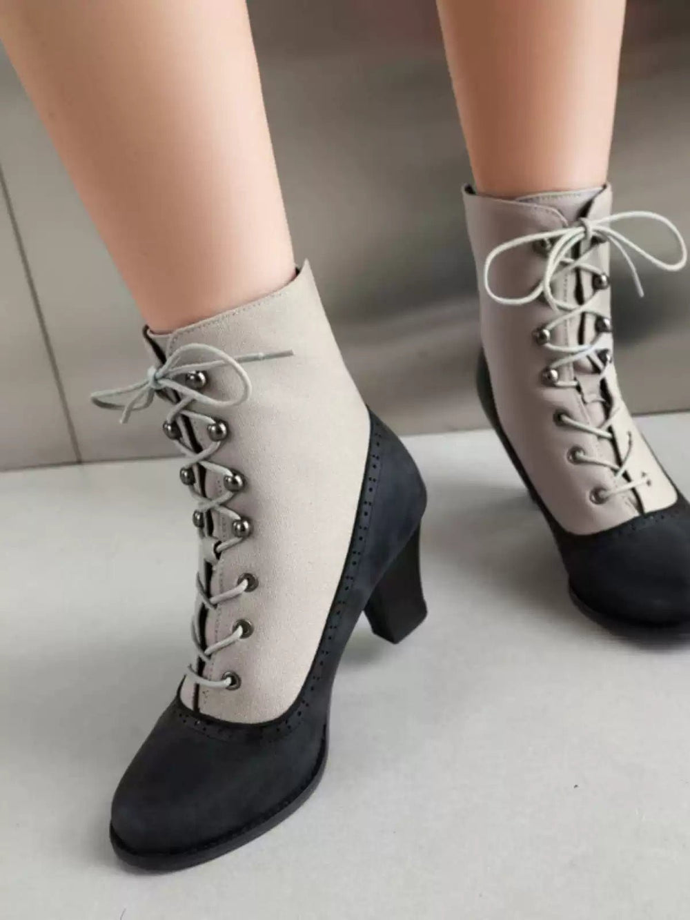Victorian Lace - Up Boots - Vintage Inspired Historical Footwear - WonderlandByLilian