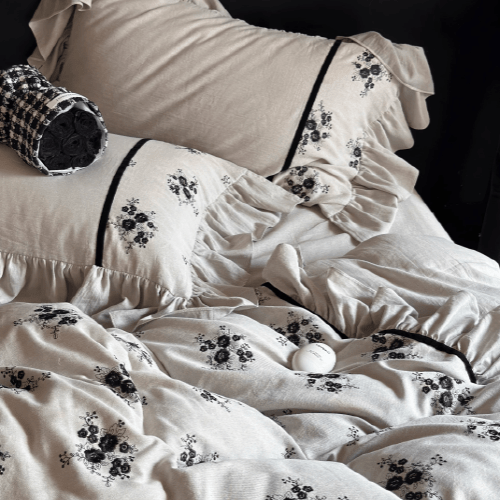 Vintage Blossom Nightfall Bedding Set - WonderlandByLilian