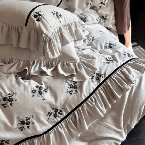 Vintage Blossom Nightfall Bedding Set - WonderlandByLilian