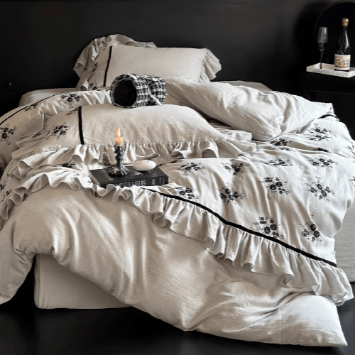 Vintage Blossom Nightfall Bedding Set - WonderlandByLilian