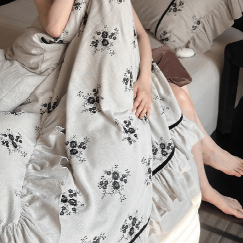 Vintage Blossom Nightfall Bedding Set - WonderlandByLilian