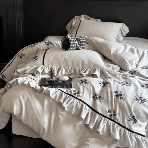 Vintage Blossom Nightfall Bedding Set - WonderlandByLilian