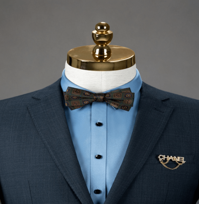Vintage - Inspired Custom Made Teal Blue Wedding Suit – Elegant Mens Evening Wear Plus Size - WonderlandByLilian