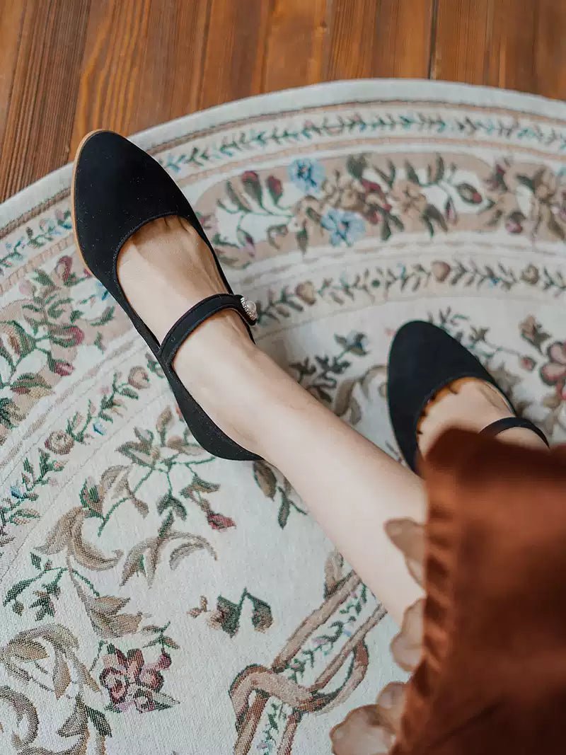 Vintage Mary Jane Retro Heels Bridgerton Style Shoes WonderlandByLilian