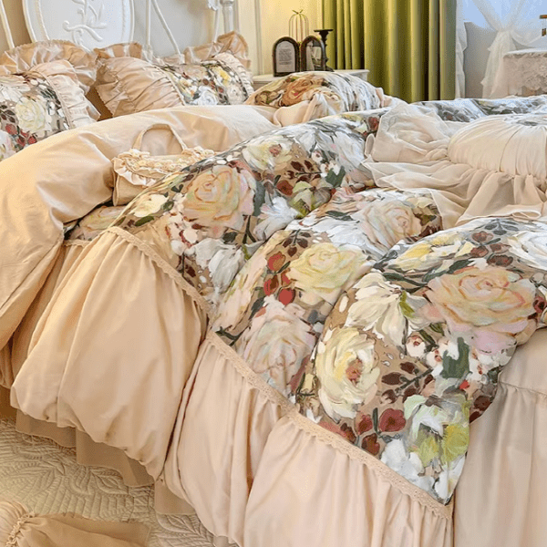 Vintage Rose Princess Cotton Bedding Set - WonderlandByLilian