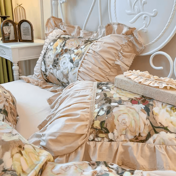 Vintage Rose Princess Cotton Bedding Set - WonderlandByLilian