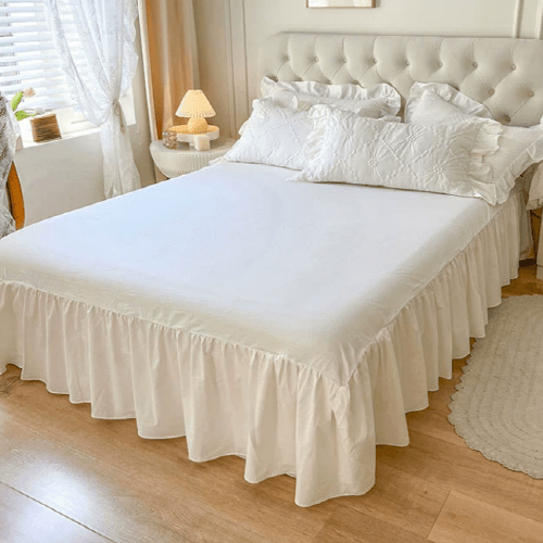 White Cozy Quilting Duvet Cover Set - WonderlandByLilian