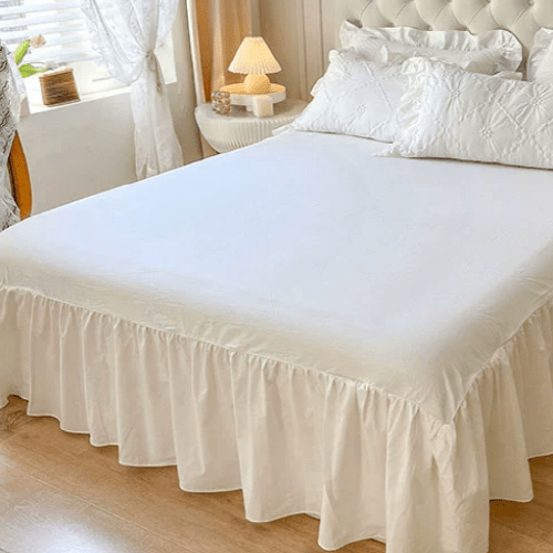 White Cozy Quilting Duvet Cover Set - WonderlandByLilian