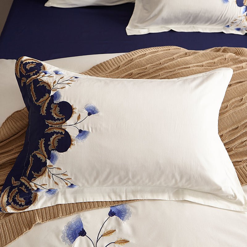 Zaydena Luxury Embroidered Egyptian Cotton Bedding Set - WonderlandByLilian