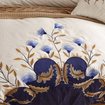 Zaydena Luxury Embroidered Egyptian Cotton Bedding Set - WonderlandByLilian