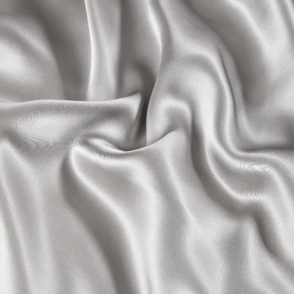 Zenith Grey Luxury Pure Mulberry Silk Bedding Set - WonderlandByLilian